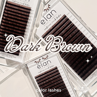 DARK BROWN color lashes Eyelashes Lash Extensions