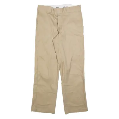 DICKIES 874 Workwear Mens Trousers Beige Regular Straight W38 L30