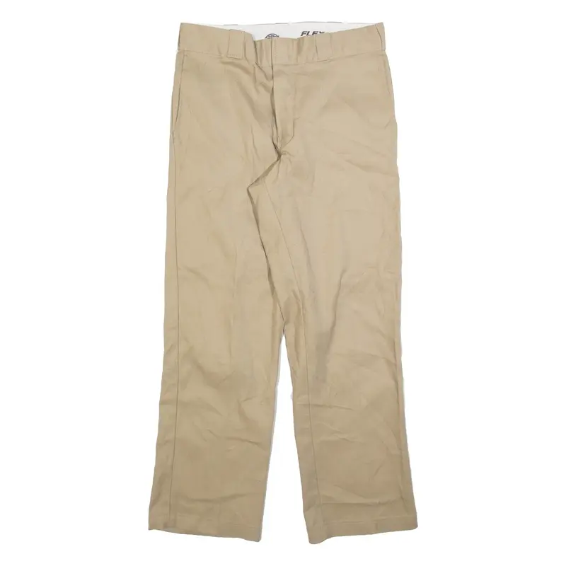 DICKIES 874 Workwear Mens Trousers Beige Regular Straight W38 L30
