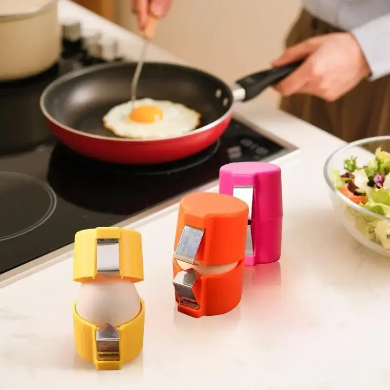 Stainless Steel Egg Opener Set – Crack, Cut, and Separate Eggs Easily, 3PCS Kitchen Tool