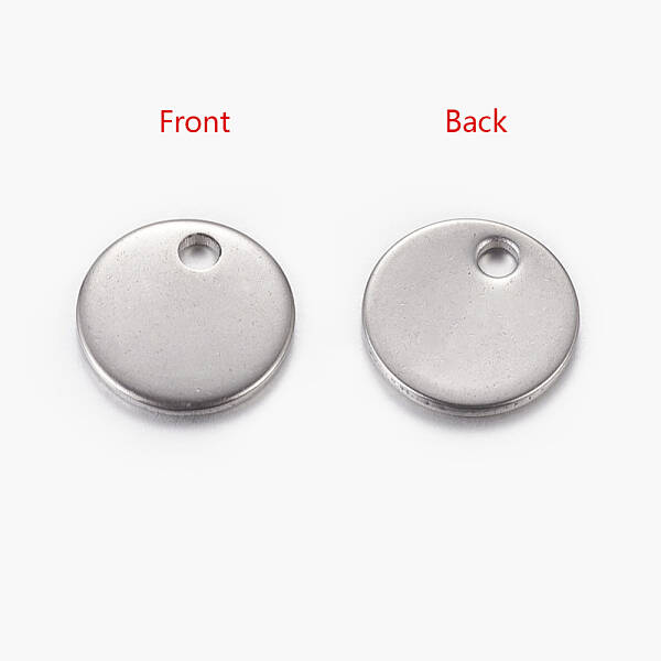 Tarnish Resistant 304 Stainless Steel Stamping Blank Tag Pendants