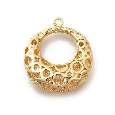 Brass with Cubic Zirconia Pendants