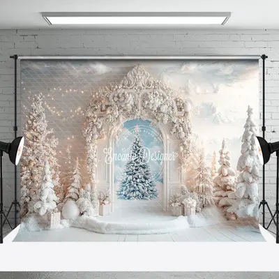 Winter Wonderland Holiday Parties Photography Backdrop - Aperturee
