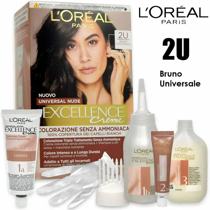 L'oreal triple treatment color excellence nude brown
