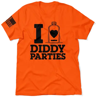 I Love Did*y Parties - Safety Orange Hi-Vis Workwear