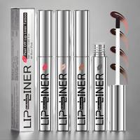 Peel Off Lip Liner, 2 Counts Long-lasting Color Matte Lip Stain, Smudge-proof, Transfer-proof Lip Makeup Tool for Women & Gir...