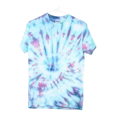 Gildan Tie-Dye T-Shirt - Small Blue Cotton