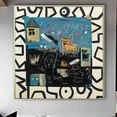 Abstract Graffiti Style Paintings On Canvas Original Urban Style Art Unique Expressionist Art Modern Wall Decor | PET NEAR TH...