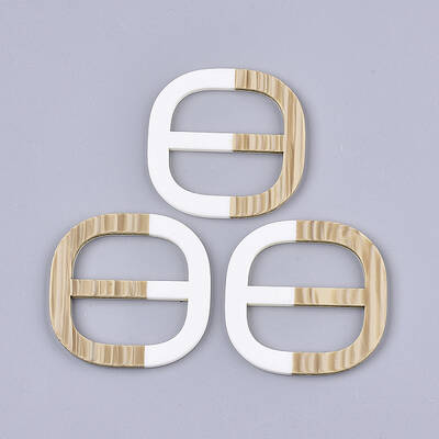 Rubberized Style Acrylic Slide Buckles