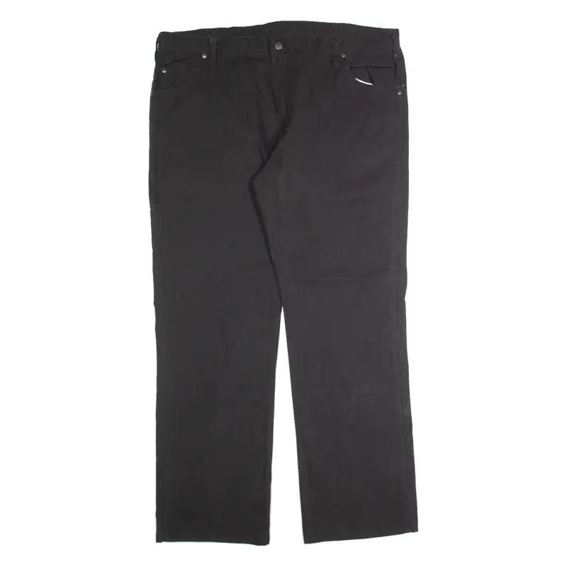 DICKIES Workwear Mens Trousers Black Regular Straight W42 L32
