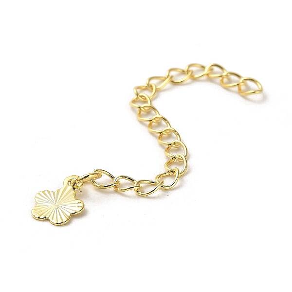 Rack Plating Brass Curb Chain Extender