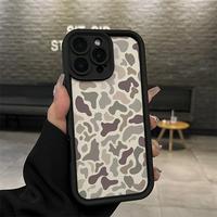 Camo Pattern iPhone case fashion protective cover for iPhone 16 15 pro max 14 13 12 11 XR XS Plus stylish non-slip creative s...