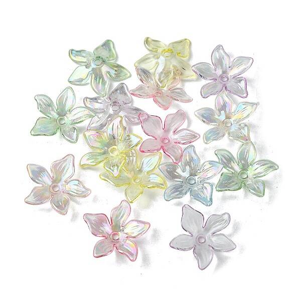 Transparent Acrylic Bead Caps