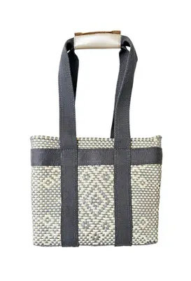 Chic Mini Tote Bag - Silver Ivory