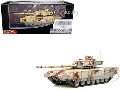 Russian T14 Armata MBT (Main Battle Tank) Multi-Desert Camouflage Armor Premium Series 1/72 Diecast Model by Panzerkampf