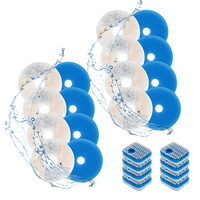 8-Pack Replacement Filters for 2.2L/74oz Stainless Steel Cat Water Dispensers - Triple Filtration System for Cleaner, Healthi...