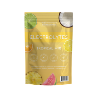 Just Ingredients Electrolyte Powder – Tropical Mix Sample Pack – 5 Single Sticks – Blue Hawaiian, Orange Pineapple, Gua...