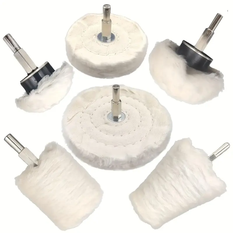 Buffing Wheel for Drill, Buffing Pad Polishing Wheel Kit, Wheel Shaped Polishing Tool for Aluminum, Stainless Steel, Chrome, ...