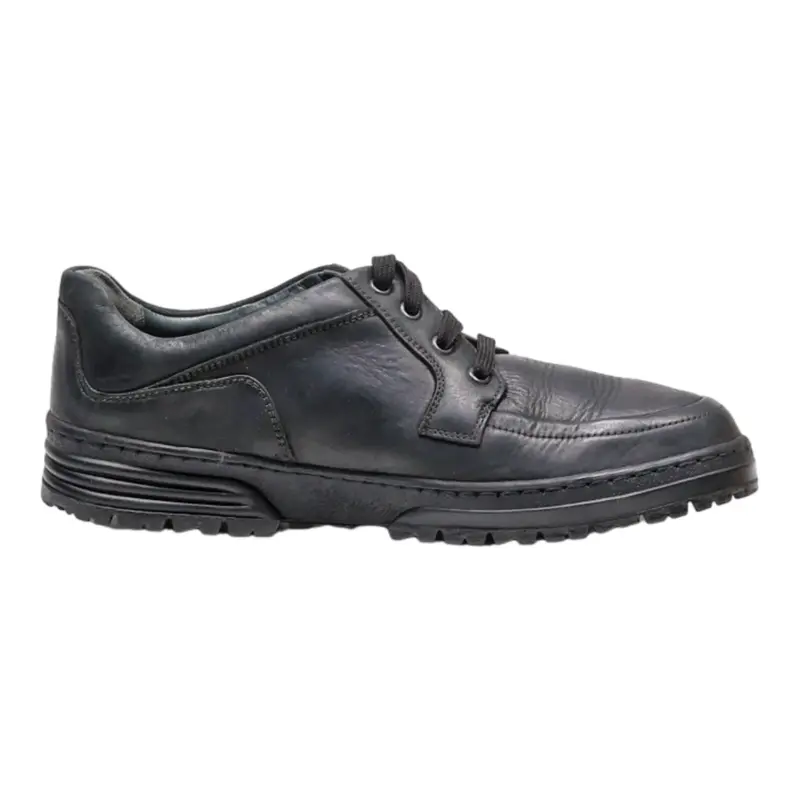 MEPHISTO Sneaker Trainers Black Leather Mens UK 8
