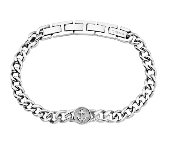 Breil Elegante Bracciale In Acciaio Con Ancora Dock Tj3728