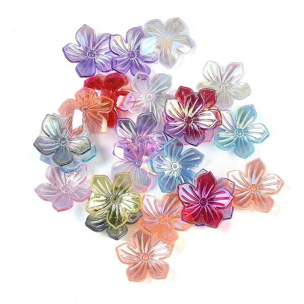 UV Plating Acrylic Beads Cap