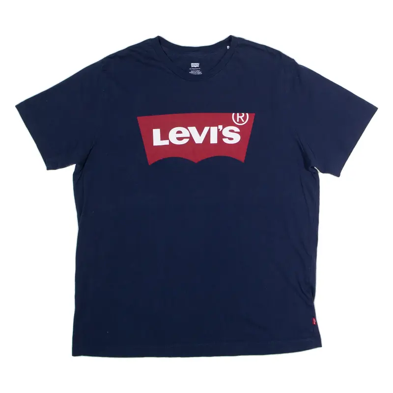 LEVI'S Mens T-Shirt Blue Crew Neck L
