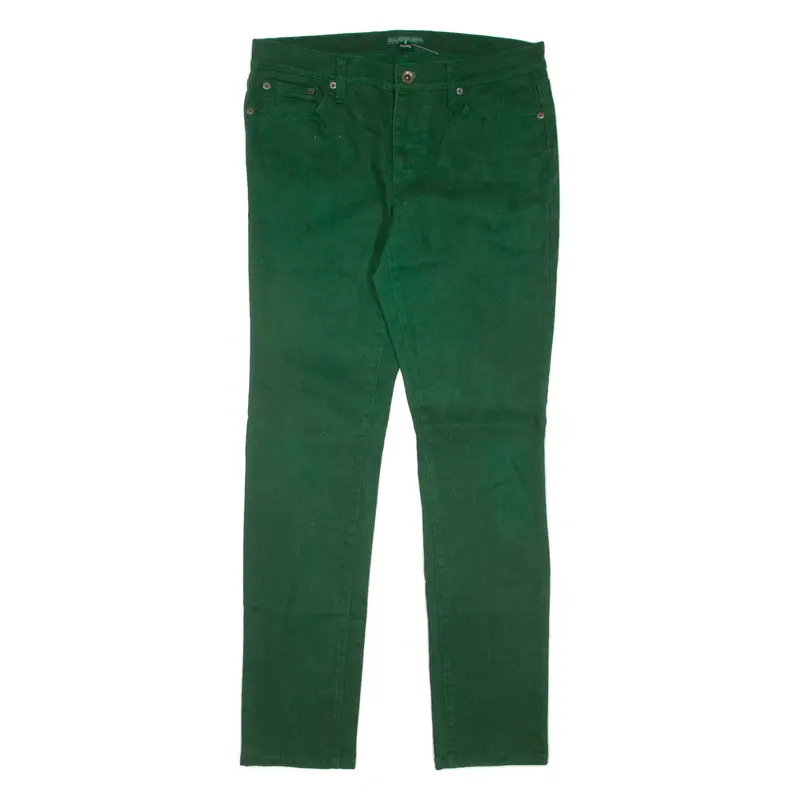 LAUREN RALPH LAUREN Womens Jeans Green Regular Skinny W32 L31