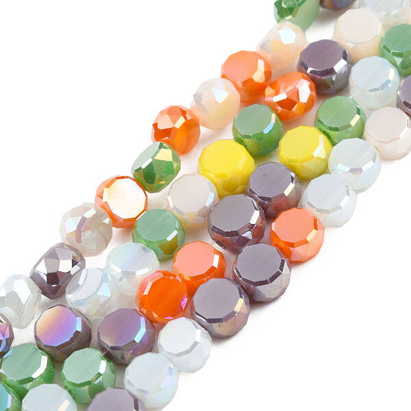 Electroplate Glass Beads Strands
