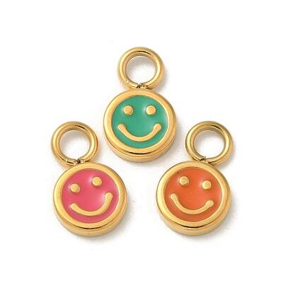Ion Plating(IP) 304 Stainless Steel Enamel Charms