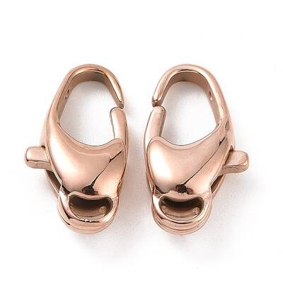 Ion Plating(IP) 304 Stainless Steel Lobster Claw Clasps
