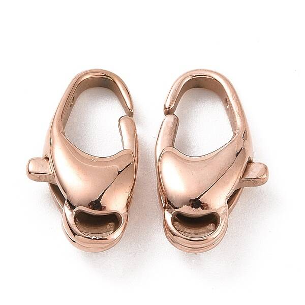Ion Plating(IP) 304 Stainless Steel Lobster Claw Clasps