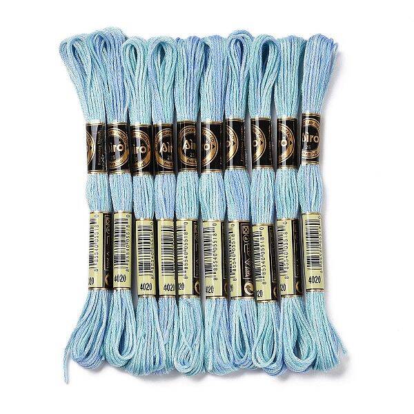 10 Skeins 6-Ply Polyester Embroidery Floss