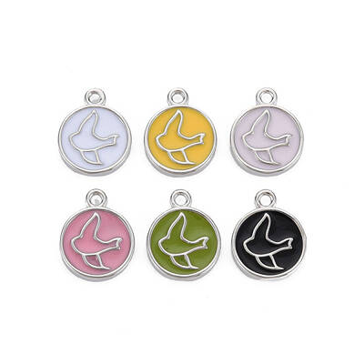 Brass Enamel Pendants