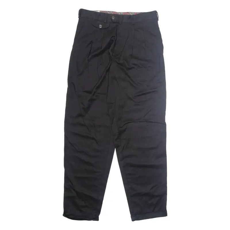 CASUAL LAND Workwear Mens Trousers Black Loose Straight W32 L34