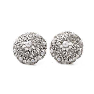 304 Stainless Steel Flower Stud Earrings for Women