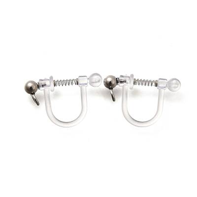 201 Stainless Steel Clip-on Earring Settings