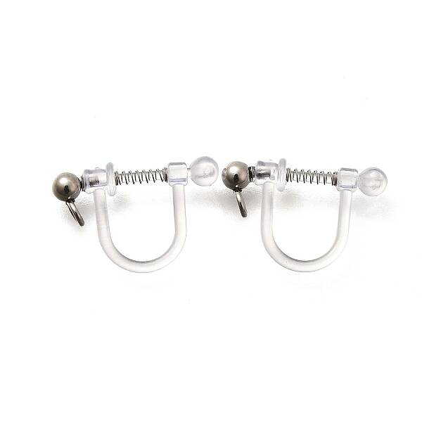 201 Stainless Steel Clip-on Earring Settings