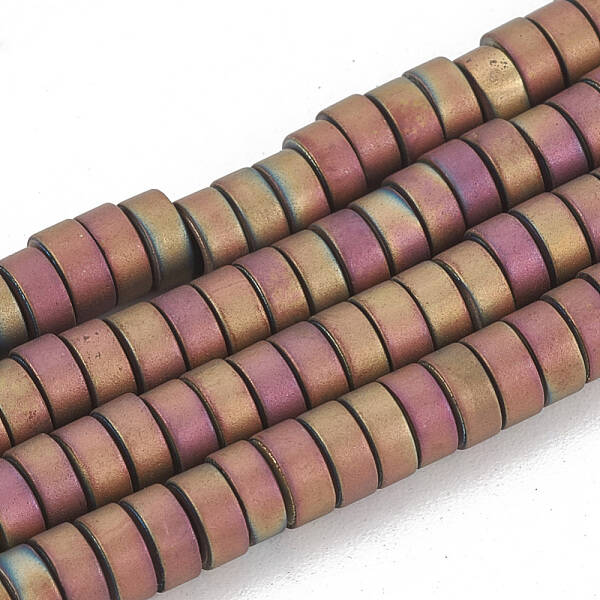 Electroplate Non-magnetic Synthetic Hematite Beads Strands