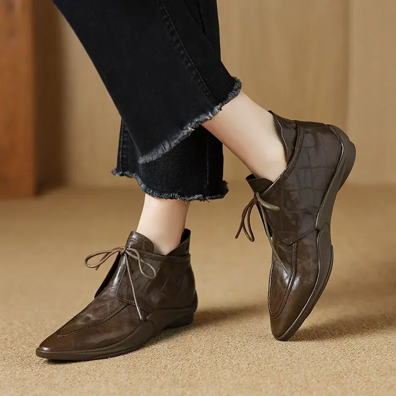 CHIKO Aedos Pointy Toe Block Heels Ankle Boots