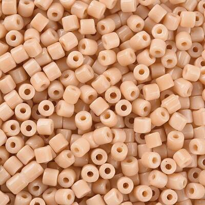 Opaque Colours Glass Round Bugle Beads