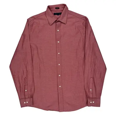 Tommy Hilfiger Slim Fit Shirt - Medium Red Cotton