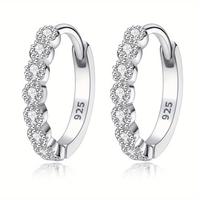 Kids Elegant And Fashionable Earrings for Child Teenage Silver Plated For 3-12 Years Old