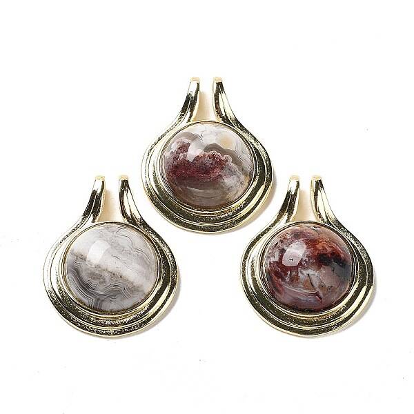 Natural Mexican Agate Pendants