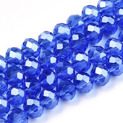 Electroplate Glass Beads Strands