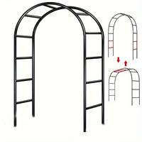 Metal Garden Arch, Plant Climbing Support Frame, Outdoor Decorative Arch Frame for Climbing Plants, Roses & Vegetables, Garde...
