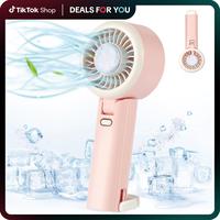 dealsforyoudays Portable Turbo Fan, Portable Handheld Turbo Fan, Cooling Fan, 5 Gear Wind, Up to 10 Working Hours, 4 IN 1 Han...
