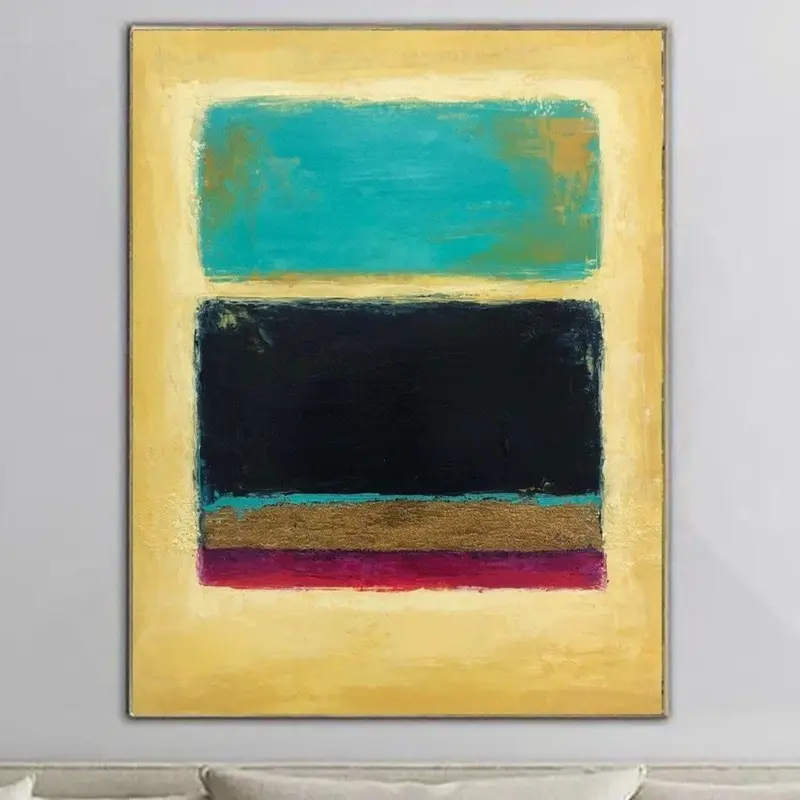 Mark Rothko Painting Original Colorful Abstract Canvas Art Modern Paintings On Canvas Acrylic Rothko Style Fine Art | MYSTERI...