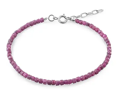 Again Jewelry Bracciale In Rubino Minerale Ajknr014