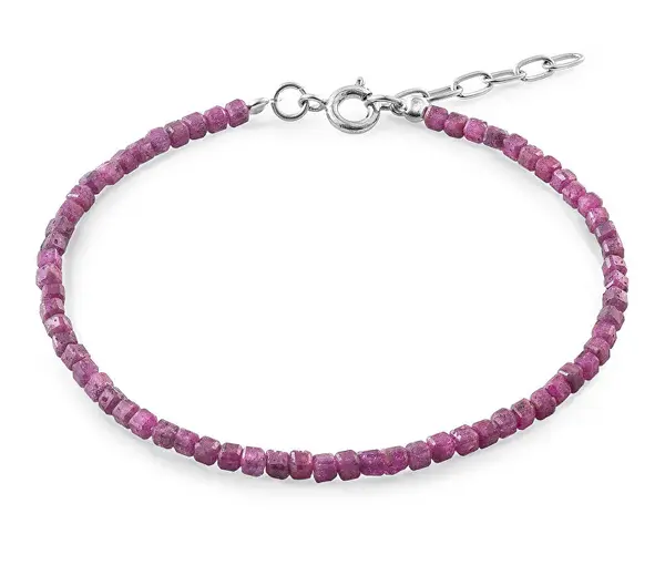 Again Jewelry Bracciale In Rubino Minerale Ajknr014