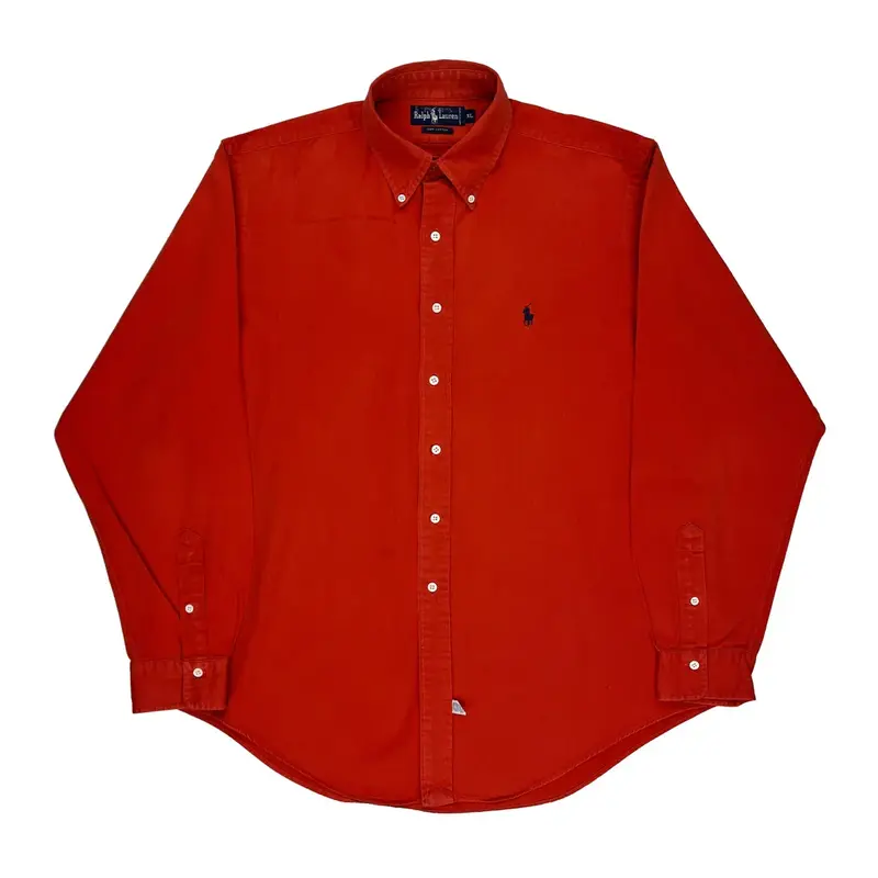 Ralph Lauren Shirt - XL Red Cotton | Size: x-large